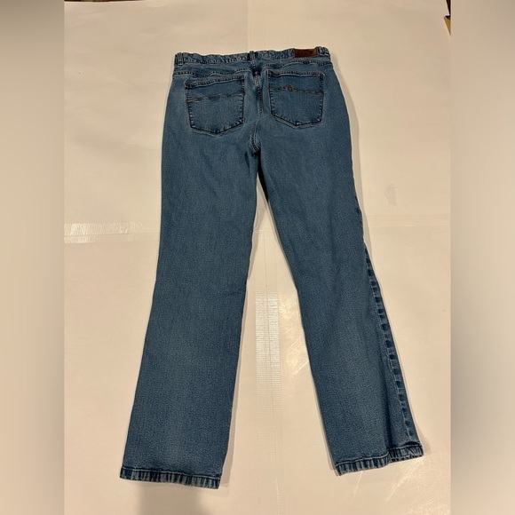 Lauren Ralph Lauren Denim Skinny Jeans Women’s 12 Petite Light Wash Logo Stitch - Picture 2 of 9